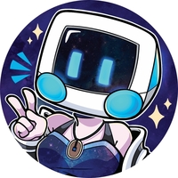 Social media icon and round pog-shaped business card design of my iMyst monitorhead sona.